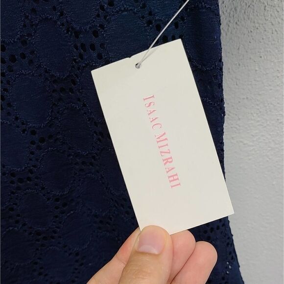 NWT Isaac Mizrahi LaceĀ Midi BlueāDress SizeāMediumā - Picture 6 of 8